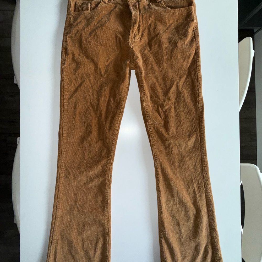 Brown Corduroy Bell Bottom Pants